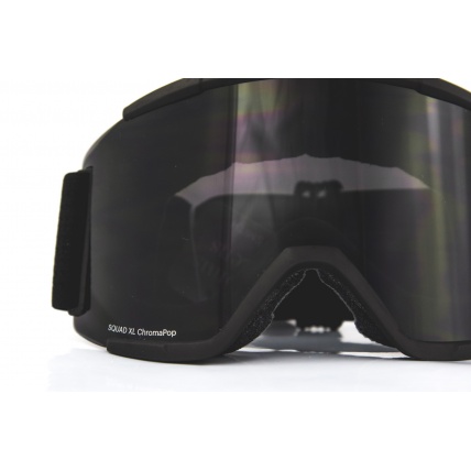 Smith Squad XL Blackout ChromaPop Black Snow Goggles close up